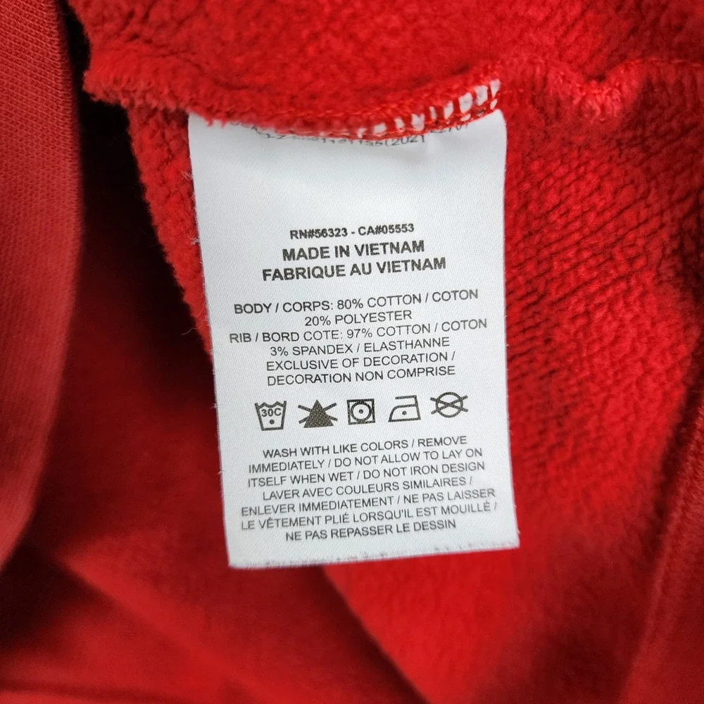 Jordan Sweatshirt Mens XXL Red Plaid Applique Logo Crewneck DV1574-612‎